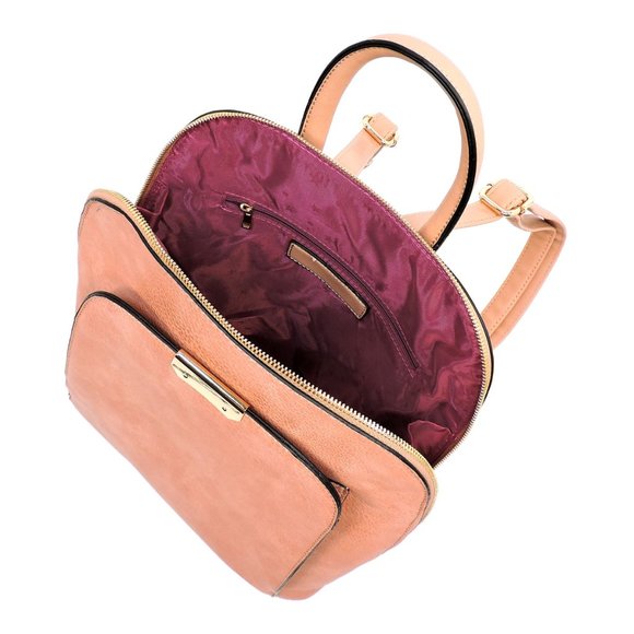 Backpack Beauty with wallet In Burgundy - Picture 8 of 10